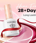 Hema-Free 28+ days long-lasting 12 Pcs Gel Nail Polish Set 15ml each nude pink milky white beige shades display