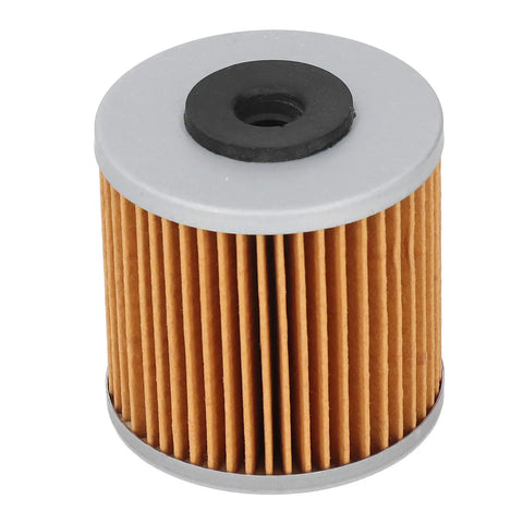 Close-up of a filter from 2 Pack Hydraulic Transmission Filter Kit Replacement For Lawn Mower And Garden Equipment With O Rings, Pro Grade Filtration For 71943 21548300, Easy Install Keeps Fuel System Clean And Engine Running Smoothly.