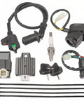 Ignition Coil Kit With CDI Box, Voltage Regulator, Relay, Solenoid And Spark Plug For GY6 Engines 50cc 125cc 150cc Durable Starter System