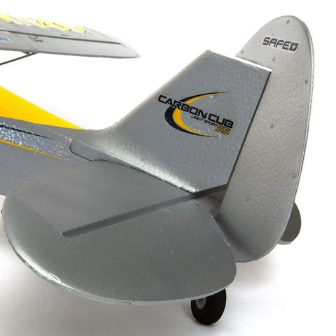 Tail section of RC Airplane Carbon Cub S 2 1.3m Ready To Fly Basic With SAFE Technology For Beginner To Intermediate Flyers