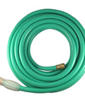 Coiled Five Eighth Inch By Fifty Foot Heavy Duty Five Ply Forever Garden Hose With Double Nylon Reinforcement Crush Proof Brass Couplings