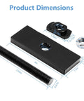 HUDEX needle bearing puller tool kit with black rectangular base plate, long threaded rod, and clamp nut.