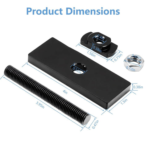 HUDEX needle bearing puller tool kit with black rectangular base plate, long threaded rod, and clamp nut.