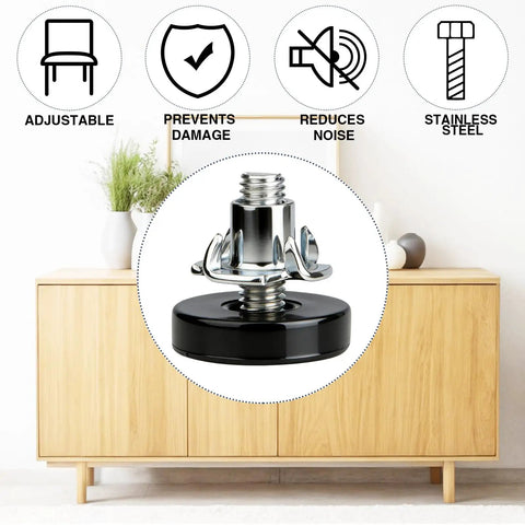 16 Pack Adjustable Furniture Levelers Heavy Duty Leveling Feet For Table Desk Chair Cabinet Dresser Outdoor Patio Stabilize