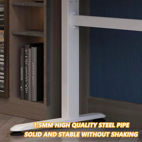 Base of Top Tier Ergonomic Standing Desk With Smooth Crank Lift showing 1.5mm steel pipe, stabilizing design for home office.