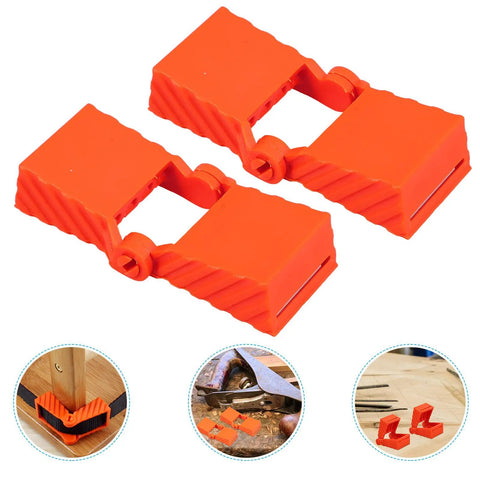 4 Piece Ratchet Woodworking Strap Clamp Blocks Set For Quick Fix Band Clamps Polygon Design Woodworking Accessories visible