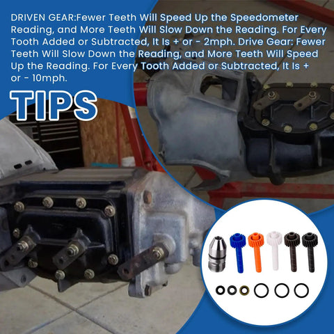 Diagram with tips and Speedometer Driven Gear And Bullet Kit For Muncie GM T10 Super T10 Saginaw Three Four Speed GM T5 Powerglide and 200 350 Transmissions