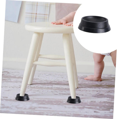 Tough As Nails Rubber Floor Cups With High Grip Non Skid Base For Rolling Office Chairs And Bed Wheels Straight Forward Easy Install Home Setup Floor Savers No Damage Guarantee Set Of Twelve Pieces