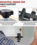 Adjustable Cabinet Door Mounting Jig For Frameless And Face Frame Cabinets Universal Quick Edge Positioner in use