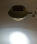 White Solar Gutter Light With LED, No Wiring Needed, Auto On In Darkness, Wireless Outdoor Indoor Security Lighting