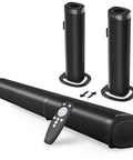 Powerful 100W Sound Bar You Can Split Into Two Towers For Real Movie Night With Bluetooth 5.3 ARC Optical And AUX Detachable