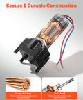 Close-up of Heavy Duty 5th Wheel Landing Gear Motor 5500 Lbs Capacity 300W RV Power Drive with copper windings and motor shaft