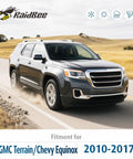 Premium Quality Windshield Wiper Blades For GMC Terrain And Chevy Equinox Models 2010 To 2017 on a crossover driving on a road.