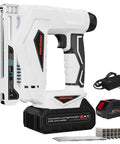 Heavy Duty Cordless Brad Nailer And 2 In 1 Electric Stapler With Fast Charge Battery for DIY projects and upholstery with battery.