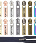 14 Piece Zipper Pull Replacement Kit With Seven Colors Alloy Rectangular Slider Heads For Purses Luggage Bags And Sewing Projects Durable Zipper Pulls For Quick Fixes And A Dope Gift