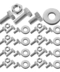Carriage Bolt Kit With 304 Stainless Steel Nuts Washers And Bolts 10 Sets Easy Install Hardware for versatile projects