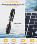 12 Pcs Solar Panel Connectors Set with Spanners for 10AWG Wire waterproof dustproof solar connector close-up