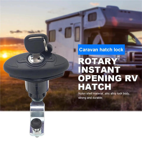 Push Button Cabinet Cam Lock Latch With Zinc Alloy Build IP65 Waterproof For RVs Yachts And Boats displayed with RV