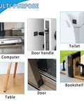 32 Piece Self Adhesive Rubber Feet For Electronics Adhesive Bumpers Cushions Non Slip Pads on various household items.