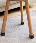 Round Rubber Chair Leg Caps 32mm Kit Non Slip Furniture Feet Pads With Noise Reduction on wooden chair legs on rug