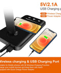 Wireless Charging Desk Lamp With USB Port Dimmable Office Light Featuring Five Modes And Ten Brightness Levels Easy Touch