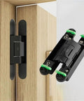 Heavy Duty Hydraulic Auto Shut Hidden Hinge Smooth Operator With No Hassle Install And Adjustable Fold Design For Cabinets And Interior Doors 177Mm Length on wooden cabinet edges
