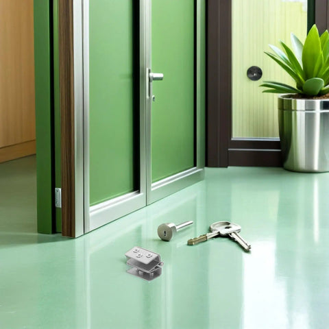 Stainless Steel Glass Door Hinge Set For Cabinets And Shower Enclosures, All Weather Heavy Duty Glass Clamp Hardware, Built To Last Bathroom Cabinet Cupboard Hinges For Glass Doors on glass cabinet door