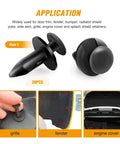 120 Piece Universal Car Retainer Bumper Clips Push Pin Rivet Kit With Fastener Remover Tool Hella Heavy Duty Nylon Expansion Screws. 20 clips for grille, fender, and engine cover.