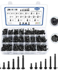 465 Piece Self Drilling And Self Tapping Screws Set In 410 Stainless Steel Sizes 8 And 10 Hex Washer Head And Phillips Round Head