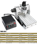 Three Quarter Axis Mini CNC Router With 300mm By 200mm Wood Engraving And Milling Machine CNC Controller Box 300W Spindle DIY Friendly