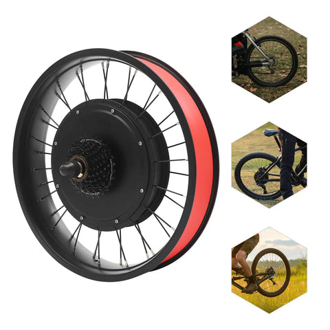 Boost Your Ride With A 1000W 20 Inch Rear Wheel Electric Bike Conversion Kit Equipped With PAS And LCD Display, Complete Kit