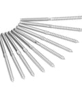 Left Right Hand Thread Swage Lag Screws for 1/8 Inch Cable Railing T316 Stainless Steel Deck Baluster Kit, 10-pack