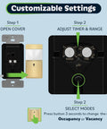 Motion Sensor Light Switch With Ambient Light Level For Auto On Off Based On Occupancy Or Vacancy Modes No Neutral Needed