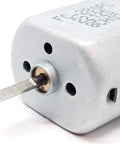 Close-up of 2 Pack 10mm Flat Shaft Central Door Lock Actuator Motor FC-280PC-22125 showing flat shaft D spindle for vehicle locks.