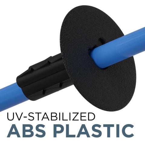 Single Feed-Through Bushing For RG6 Coax Cable, Clean Wall Pass-Through Grommet For Low Voltage Wires, UV-stabilized ABS plastic