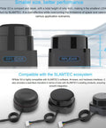 S3 DToF LiDAR Sensor With 40m Range 32KHz Sampling 80000 Lux Sunlight Immunity Go To Ultra Compact 360 Degree Laser Radar For ROS AGV And Service Robots USB UART, shown in compact 4cm design.