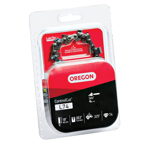 ControlCut Heavy Duty Replacement Chainsaw Chain For 18 Inch Bar With 74 Drive Links 0.325 Pitch 0.063 Gauge Packaging