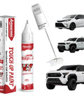 Toyota Super White Ice Cap Two In One Car Touch Up Paint Pen For Color Accurate Scratch Repair On Vehicles Chips Nicks And Scuffs Easy To Use Pro Grade Scratch Remover For Car Finishes with packaging and example cars