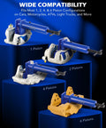 Orion Motor Tech brake caliper piston compressor tool, blue with magnetic plates and hooks (1-6 pistons).