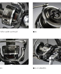 Close-up of Catalina 5000 Spinning Reel For Saltwater Anglers showcasing spool, gear system, and details in black finish, Japan import.