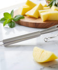 Two Pack Stainless Steel Pineapple Eye Peeler And Remover Tool, V Shape Eye Cutter For Easy Pineapple Eyes on kitchen counter