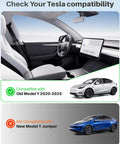 Tesla Model Y magnetic sunshade, blue 2-piece set, honeycomb nano-ceramic roof film.