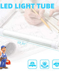 12-30V 18 Inch LED Tube Replacement For Automotive RV Marine 7W 5500K Daylight White Frosted Lens Rotatable End Caps