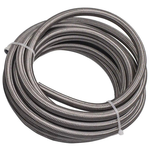 8AN 20 Foot Braided Fuel Line Kit With One Half Inch PTFE Hose And Steel AN8 Fittings For E85 Fuel And Pro Street Builds Transmission