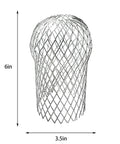Four Pack Expandable Aluminum Gutter Downspout Guards and Leaf Filter Strainers for Debris Blockage Prevention and Rodent Shield No Fuss Install, 3.5 in W x 6 in H