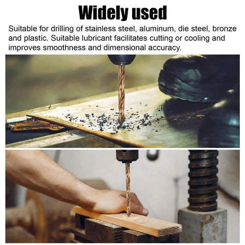 Drill And Tap Combo Set For Metalworking M3 0.5 Spiral Point Thread Tap And 2.5mm Drill Bit in use on metal and wood