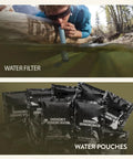 72 Hour Survival Kit For Two With 45L Bug Out Backpack Elite Outdoor Prepper Gear Water Filter and Emergency Water Pouches