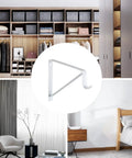 Built Tough Closet Rod Brackets And Shelf Supports 10 Pack Heavy Duty Steel Mounts white bracket for organizing clothes in closet.