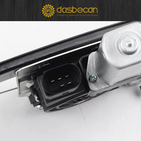 Close-up of rear left driver side power window regulator with motor assembly for BMW 3 Series E90 E91 2006 2012