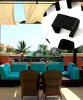 Outdoor patio sofa clips set 10 pcs sectional connector fasteners for wicker rattan lounge furniture easy no tool install